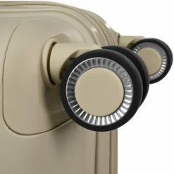 Franky Hartgepäck|4-Rollen Koffer<London 4 Rollen Trolley L 74 cm mit Dehnfalte beige