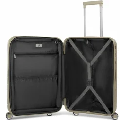 Sale Franky London 4 Rollen Trolley M 65 cm mit Dehnfalte beige