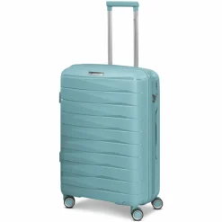 Franky Hartgepäck|4-Rollen Koffer<London 4 Rollen Trolley M 65 cm mit Dehnfalte mint green