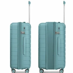 Franky Hartgepäck|4-Rollen Koffer<London 4 Rollen Trolley M 65 cm mit Dehnfalte mint green