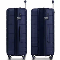 New Franky London 4 Rollen Trolley L 74 cm mit Dehnfalte dark blue