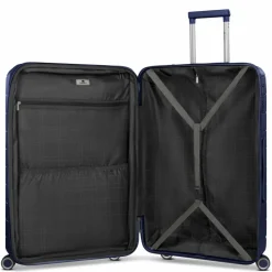 New Franky London 4 Rollen Trolley L 74 cm mit Dehnfalte dark blue