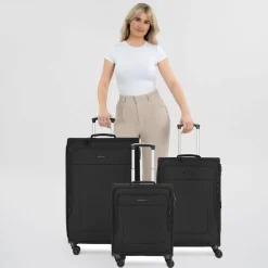 Franky Melbourne 3.0 4-Rollen Kofferset 3tlg. mit Dehnfalte