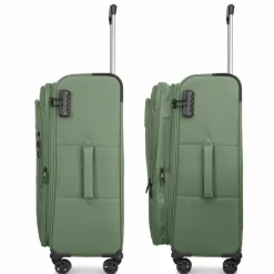 Online Franky Melbourne 3.0 4-Rollen Kofferset 3tlg. mit Dehnfalte olive