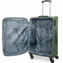 Online Franky Melbourne 3.0 4-Rollen Kofferset 3tlg. mit Dehnfalte olive