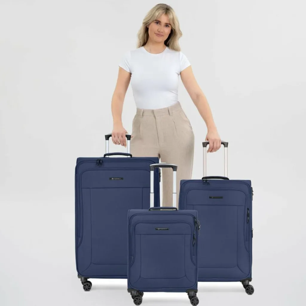 Best Franky Melbourne 3.0 4-Rollen Kofferset 3tlg. mit Dehnfalte dark blue