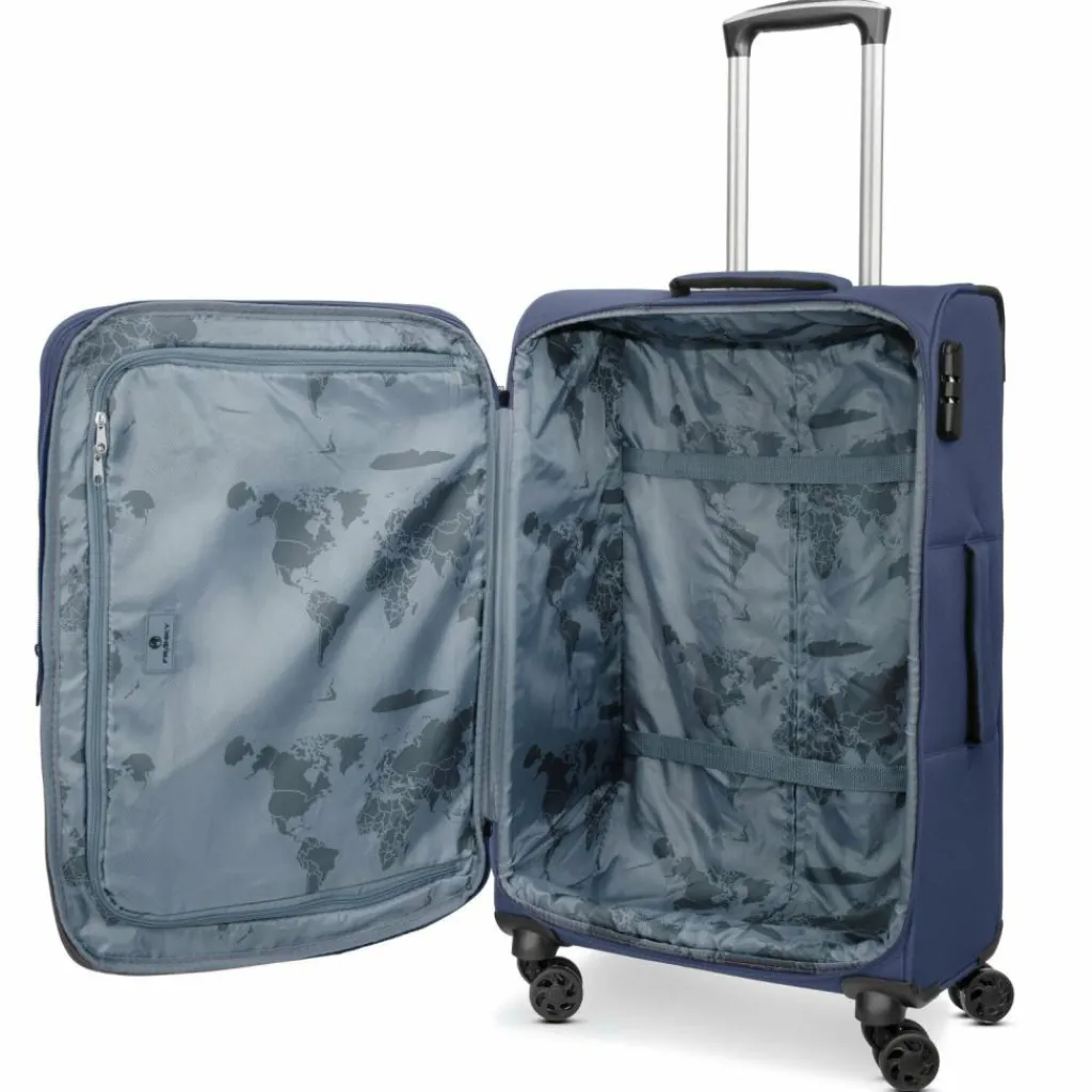 Best Franky Melbourne 3.0 4-Rollen Kofferset 3tlg. mit Dehnfalte dark blue