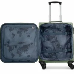 Franky Weichgepäck Kabinengepäck|4-Rollen Kabinentrolleys<Melbourne 3.0 4-Rollen Kabinentrolley 55 cm olive