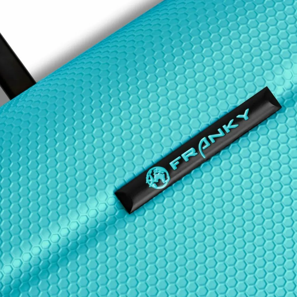 Outlet Franky Munich 4.0 4 Rollen Kabinentrolley S 53 cm mit Dehnfalte aqua dull