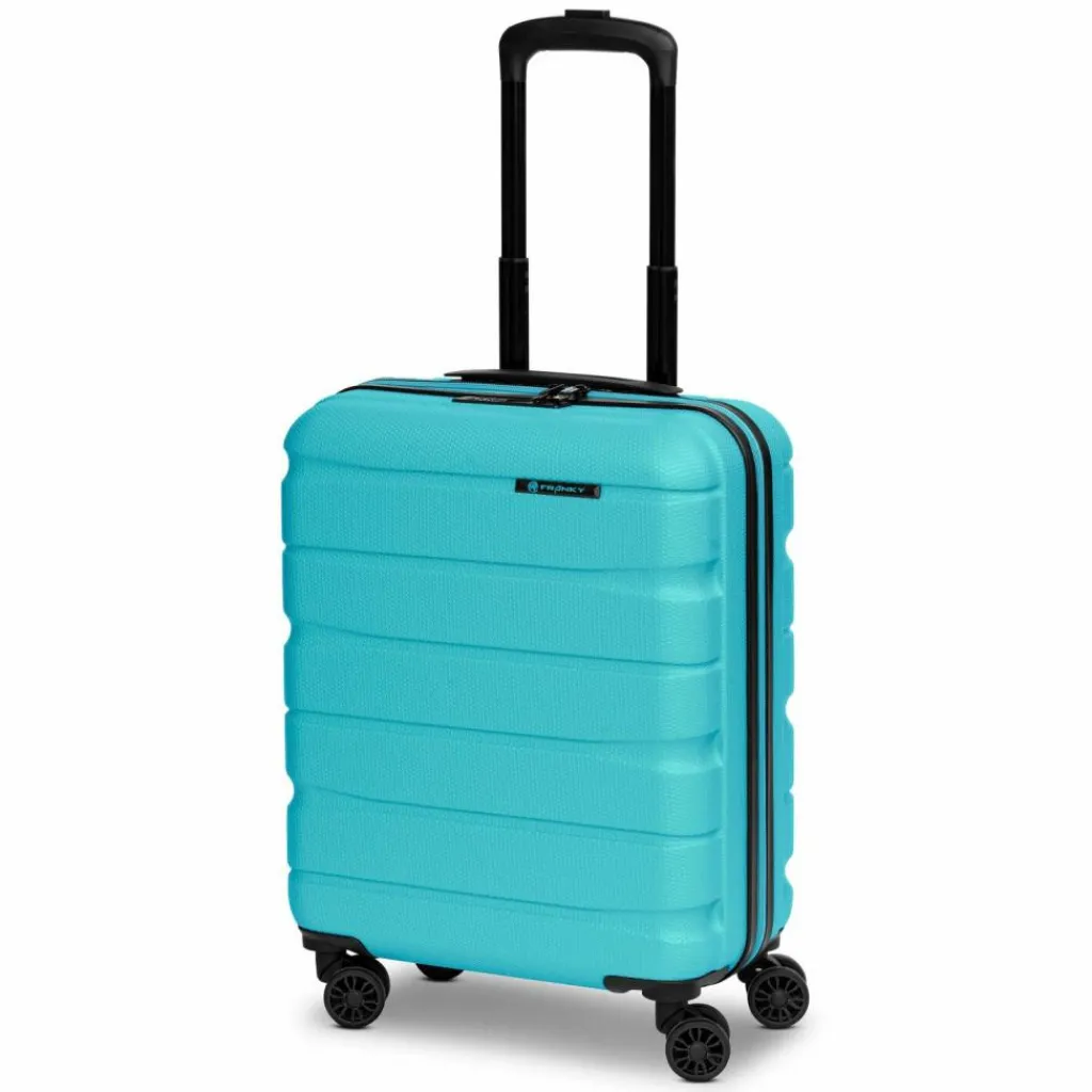 Outlet Franky Munich 4.0 4 Rollen Kabinentrolley S 53 cm mit Dehnfalte aqua dull