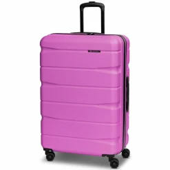 Franky Hartgepäck|4-Rollen Koffer<Munich 4.0 4 Rollen Trolley L 76 cm mit Dehnfalte pink dull