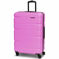 Franky Hartgepäck|4-Rollen Koffer<Munich 4.0 4 Rollen Trolley L 76 cm mit Dehnfalte pink dull