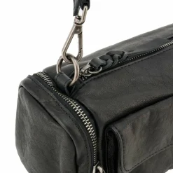 Hot FredsBruder All My Pockets Schultertasche Leder 24 cm black