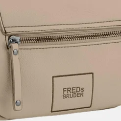FredsBruder Umhängetaschen<Bestie Umhängetasche Leder 20 cm powder taupe