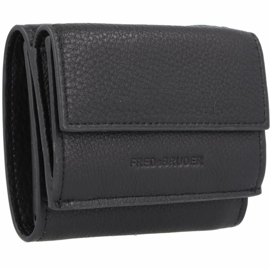FredsBruder Damengeldbörsen Querformat<Bobonia Geldbörse Leder 10.5 cm black