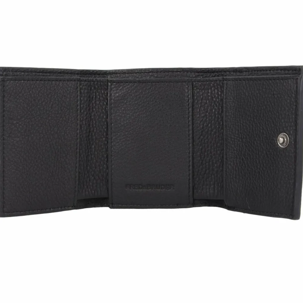 FredsBruder Damengeldbörsen Querformat<Bobonia Geldbörse Leder 10.5 cm black