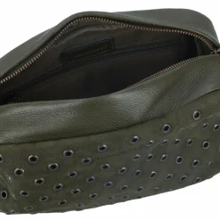 New FredsBruder Hey You Rock Umhängetasche Leder 28 cm olive