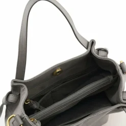 Hot FredsBruder Just Easy Handtasche Leder 28.5 cm light grey