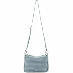 New FredsBruder Layer Likely Umhängetasche Leder 29 cm sky blue