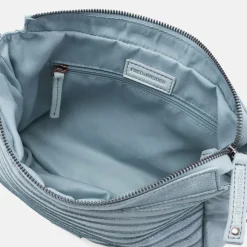 New FredsBruder Layer Likely Umhängetasche Leder 29 cm sky blue