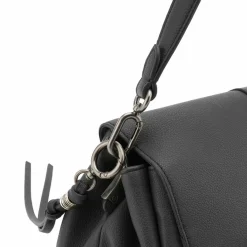FredsBruder Schultertaschen<My Bestie Schultertasche Leder 34 cm dark grey