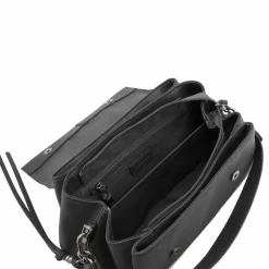 FredsBruder Schultertaschen<My Bestie Schultertasche Leder 34 cm dark grey