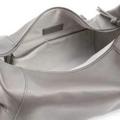 FredsBruder Umhängetaschen<My Bestie Umhängetasche Leder 36 cm warm grey