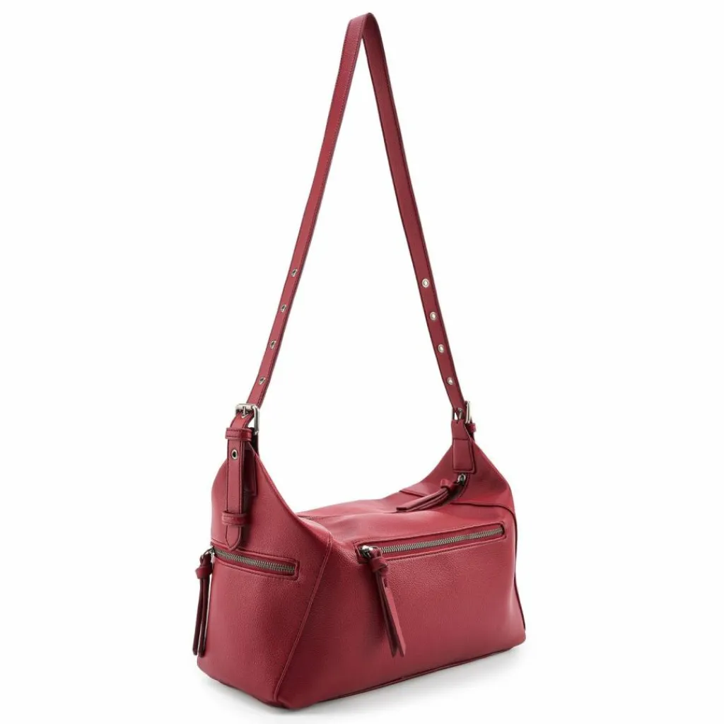 New FredsBruder My Bestie Umhängetasche Leder 36 cm real red