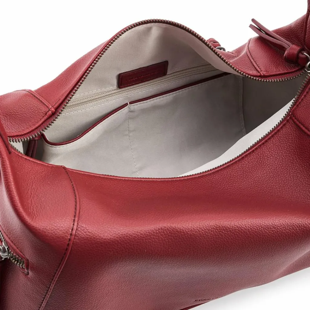 New FredsBruder My Bestie Umhängetasche Leder 36 cm real red