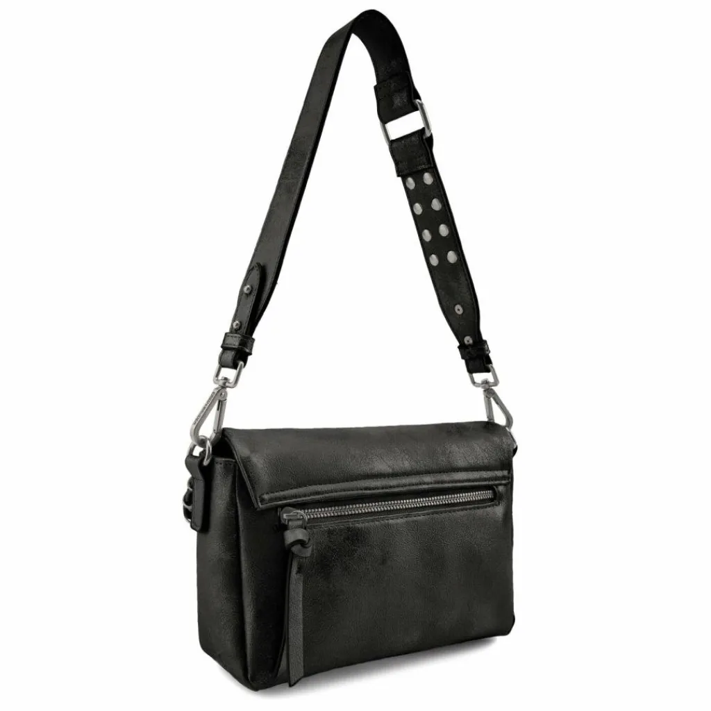 Sale FredsBruder Rebel At Heart Schultertasche Leder 26 cm black