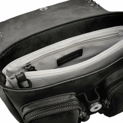 Sale FredsBruder Rebel At Heart Schultertasche Leder 26 cm black