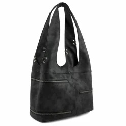 FredsBruder Schultertaschen|Henkeltaschen<Rebel At Heart Schultertasche Leder 29 cm black