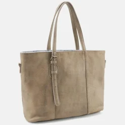 FredsBruder Shopper|Schultertaschen<Reversible Wendeshopper Leder 37 cm cloudy