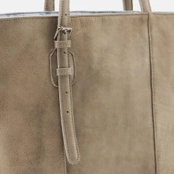 FredsBruder Shopper|Schultertaschen<Reversible Wendeshopper Leder 37 cm cloudy