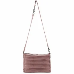 Outlet FredsBruder Riffel Schultertasche Leder 30 cm powder rose