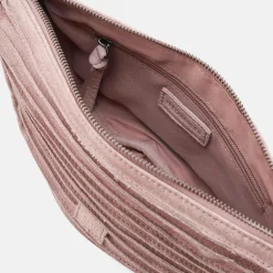 Sale FredsBruder Riffel Umhängetasche Leder 30.5 cm powder rose