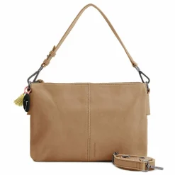 FredsBruder Umhängetaschen<Take A Smile Umhängetasche Leder 30 cm milk coffee