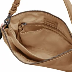 FredsBruder Umhängetaschen<Take A Smile Umhängetasche Leder 30 cm milk coffee