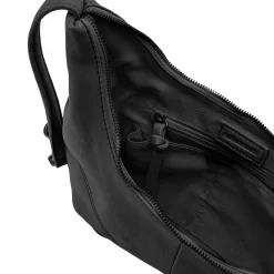 FredsBruder Umhängetaschen<Take A Smile Umhängetasche Leder 33 cm black