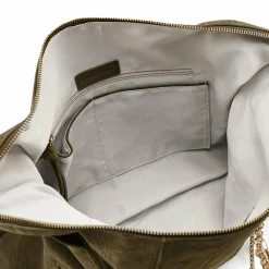 Hot FredsBruder Velvet Wild Schultertasche Leder 59 cm khaki
