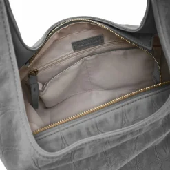 FredsBruder Schultertaschen|Henkeltaschen<Velvet Wild Schultertasche Leder 39 cm dark grey