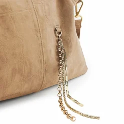 FredsBruder Schultertaschen<Velvet Wild Schultertasche Leder 59 cm camel