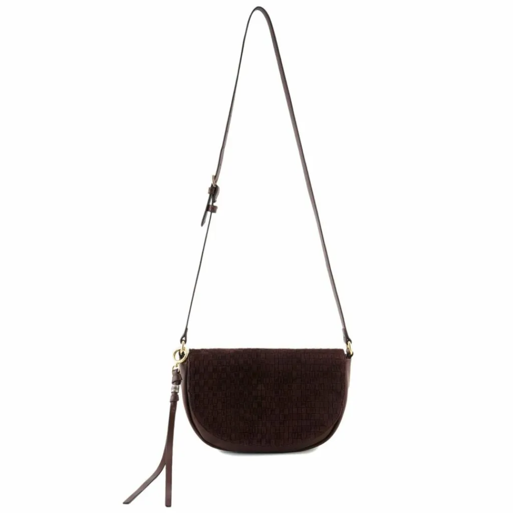 Clearance FredsBruder Weave Harmony Umhängetasche Leder 25 cm dark chocolate