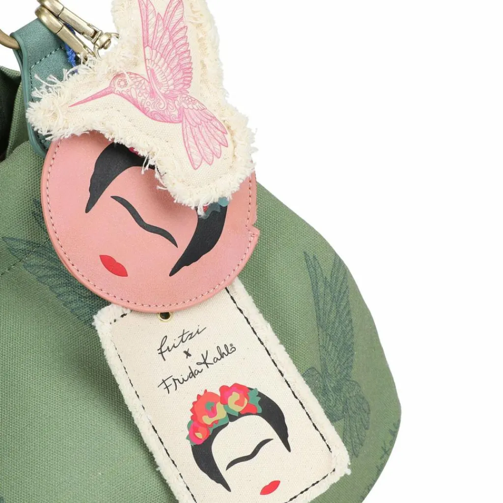 Discount Fritzi aus Preußen Fritzi x Frida Kahlo Izzy Medium Limited Shopper Tasche 42 cm green