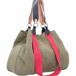 Fritzi aus Preußen Shopper|Schultertaschen<Izzy Canvas Shopper Tasche 45 cm olive