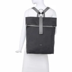 Fritzi aus Preußen Daypacks<Izzy03 Canvas Daypack 40 cm black