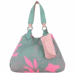 Fritzi aus Preußen Schultertaschen|Henkeltaschen<Izzy Medium Limited Leaves Schultertasche 42 cm salbei pink