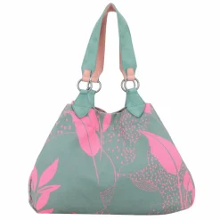 Fritzi aus Preußen Schultertaschen|Henkeltaschen<Izzy Medium Limited Leaves Schultertasche 42 cm salbei pink