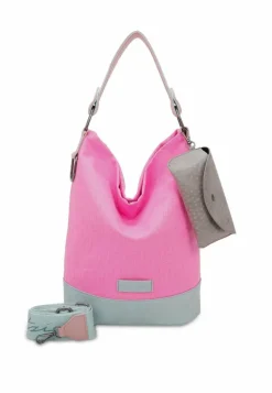 Fritzi aus Preußen Schultertaschen|Henkeltaschen<Izzy07 Olga Canvas Schultertasche 27 cm neon pink