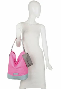 Fritzi aus Preußen Schultertaschen|Henkeltaschen<Izzy07 Olga Canvas Schultertasche 27 cm neon pink